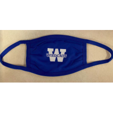 Woven Face Mask Wildcat W Logo